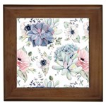 Nature, Floral, Flower, Print, Vintage Framed Tile Front