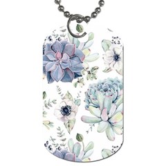 Nature, Floral, Flower, Print, Vintage Dog Tag (two Sides) by nateshop