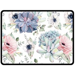 Nature, Floral, Flower, Print, Vintage Fleece Blanket (large) by nateshop