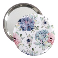 Nature, Floral, Flower, Print, Vintage 3  Handbag Mirrors by nateshop