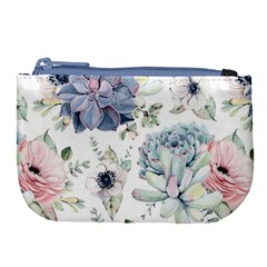 Nature, Floral, Flower, Print, Vintage Large Coin Purse by nateshop