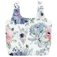 Nature, Floral, Flower, Print, Vintage Full Print Recycle Bag (xxl)