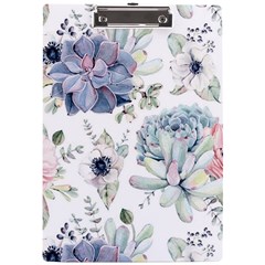 Nature, Floral, Flower, Print, Vintage A4 Acrylic Clipboard