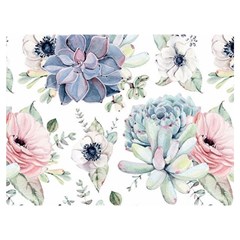 Nature, Floral, Flower, Print, Vintage Two Sides Premium Plush Fleece Blanket (extra Small) by nateshop