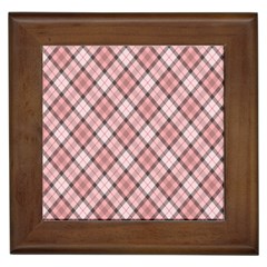 Pink Burberry, Abstract Framed Tile by nateshop