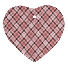 Pink Burberry, Abstract Heart Ornament (two Sides) by nateshop