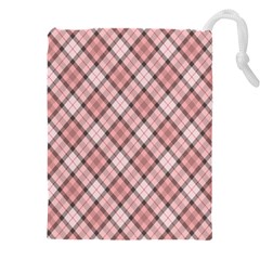 Pink Burberry, Abstract Drawstring Pouch (5xl) by nateshop