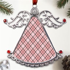 Pink Burberry, Abstract Metal Angel With Crystal Ornament by nateshop