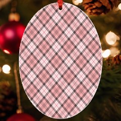 Pink Burberry, Abstract Uv Print Acrylic Ornament Oval by nateshop