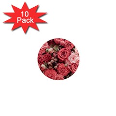 Pink Roses, Flowers, Love, Nature 1  Mini Magnet (10 Pack)  by nateshop