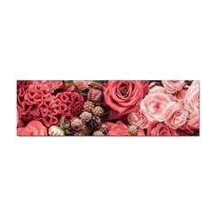 Pink Roses, Flowers, Love, Nature Sticker (bumper) by nateshop