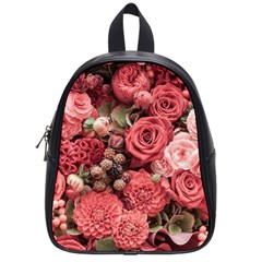 Pink Roses, Flowers, Love, Nature School Bag (small) by nateshop