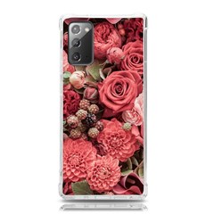 Pink Roses, Flowers, Love, Nature Samsung Galaxy Note 20 Tpu Uv Case by nateshop