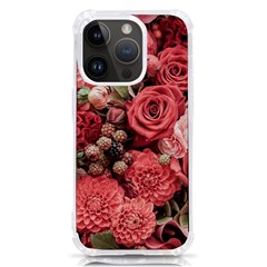 Pink Roses, Flowers, Love, Nature Iphone 14 Pro Tpu Uv Print Case by nateshop