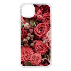 Pink Roses, Flowers, Love, Nature Iphone 14 Plus Tpu Uv Print Case by nateshop