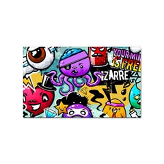 Cartoon Graffiti, Art, Black, Colorful Sticker Rectangular (10 Pack) by nateshop