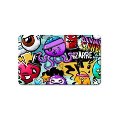 Cartoon Graffiti, Art, Black, Colorful Magnet (name Card) by nateshop