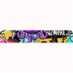 Cartoon Graffiti, Art, Black, Colorful Small Bar Mat 24 x4  Bar Mat