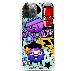 Cartoon Graffiti, Art, Black, Colorful Iphone 12 Pro Max Tpu Uv Print Case by nateshop