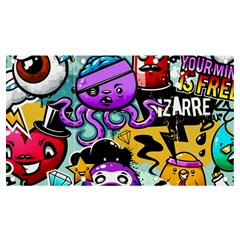 Cartoon Graffiti, Art, Black, Colorful Banner And Sign 7  X 4  by nateshop