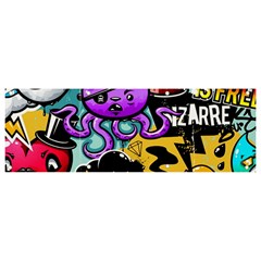 Cartoon Graffiti, Art, Black, Colorful Banner And Sign 9  X 3  by nateshop