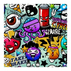 Cartoon Graffiti, Art, Black, Colorful Banner And Sign 3  X 3  by nateshop