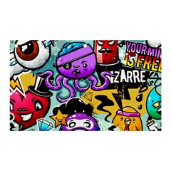 Cartoon Graffiti, Art, Black, Colorful Banner And Sign 5  X 3  by nateshop