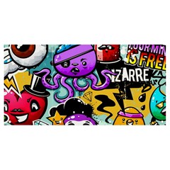 Cartoon Graffiti, Art, Black, Colorful Banner And Sign 8  X 4  by nateshop