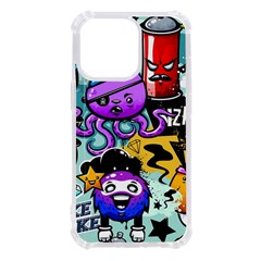 Cartoon Graffiti, Art, Black, Colorful Iphone 13 Pro Tpu Uv Print Case by nateshop