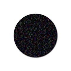 Amoled Noise, Rubber Coaster (round) by nateshop