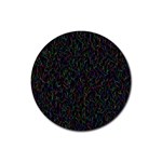 Amoled Noise, Rubber Round Coaster (4 pack) Front