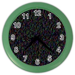 Amoled Noise, Color Wall Clock by nateshop