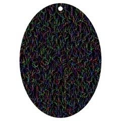 Amoled Noise, Uv Print Acrylic Ornament Oval by nateshop