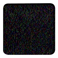 Amoled Noise, Square Glass Fridge Magnet (4 Pack) by nateshop