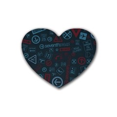 Background, Creed Rubber Heart Coaster (4 Pack) by nateshop