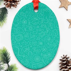 Background, Doodle, Pattern, Ornament (oval) by nateshop