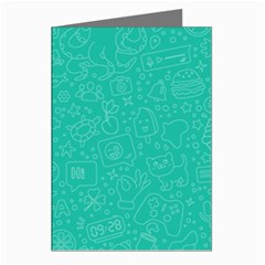 Background, Doodle, Pattern, Greeting Cards (pkg Of 8)