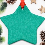 Background, Doodle, Pattern, Star Ornament (Two Sides) Front