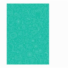 Background, Doodle, Pattern, Small Garden Flag (two Sides) by nateshop