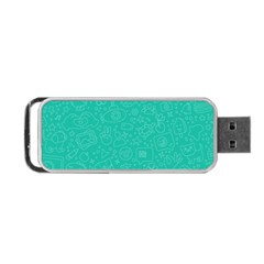 Background, Doodle, Pattern, Portable Usb Flash (one Side) by nateshop