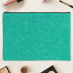 Background, Doodle, Pattern, Cosmetic Bag (xxxl) by nateshop