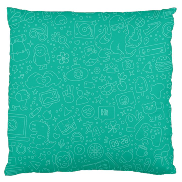 Background, Doodle, Pattern, Standard Premium Plush Fleece Cushion Case (Two Sides)