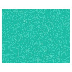 Background, Doodle, Pattern, Two Sides Premium Plush Fleece Blanket (medium) by nateshop