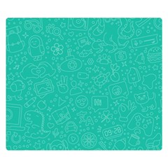 Background, Doodle, Pattern, Two Sides Premium Plush Fleece Blanket (small) by nateshop