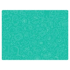 Background, Doodle, Pattern, Two Sides Premium Plush Fleece Blanket (extra Small) by nateshop