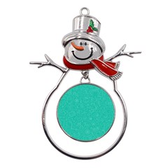 Background, Doodle, Pattern, Metal Snowman Ornament