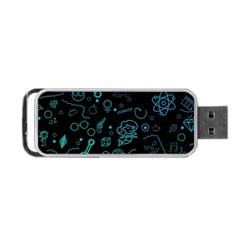 Cartoon, Halloween, Black, Dark Portable Usb Flash (one Side) by nateshop