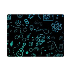 Cartoon, Halloween, Black, Dark Premium Plush Fleece Blanket (mini)