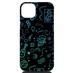 Cartoon, Halloween, Black, Dark Iphone 14 Plus Black Uv Print Case by nateshop