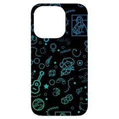 Cartoon, Halloween, Black, Dark Iphone 14 Pro Black Uv Print Case by nateshop